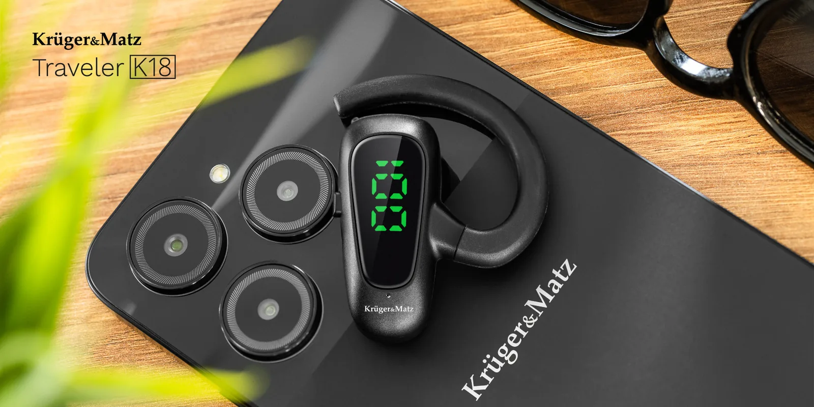 Bluetooth slúchadlo Krüger&Matz traveler K18 L-KM0605