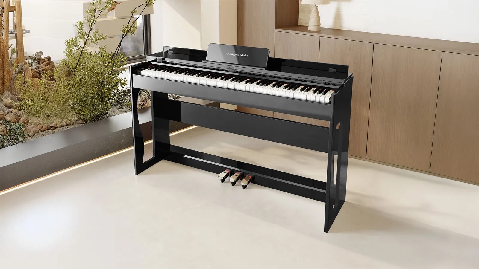 Digitálne piano Krüger&Matz KMDP-135 čierny lesk L-KMDP-135-BK