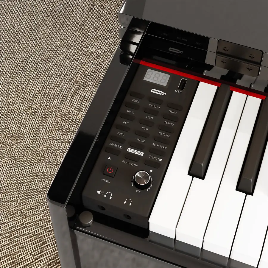 Digitálne piano Krüger&Matz KMDP-135 čierny lesk L-KMDP-135-BK detail 4