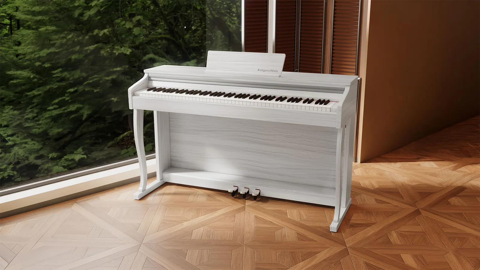 Digitálne piano Krüger&Matz KMDP-155 biele L-KMDP-155-WH