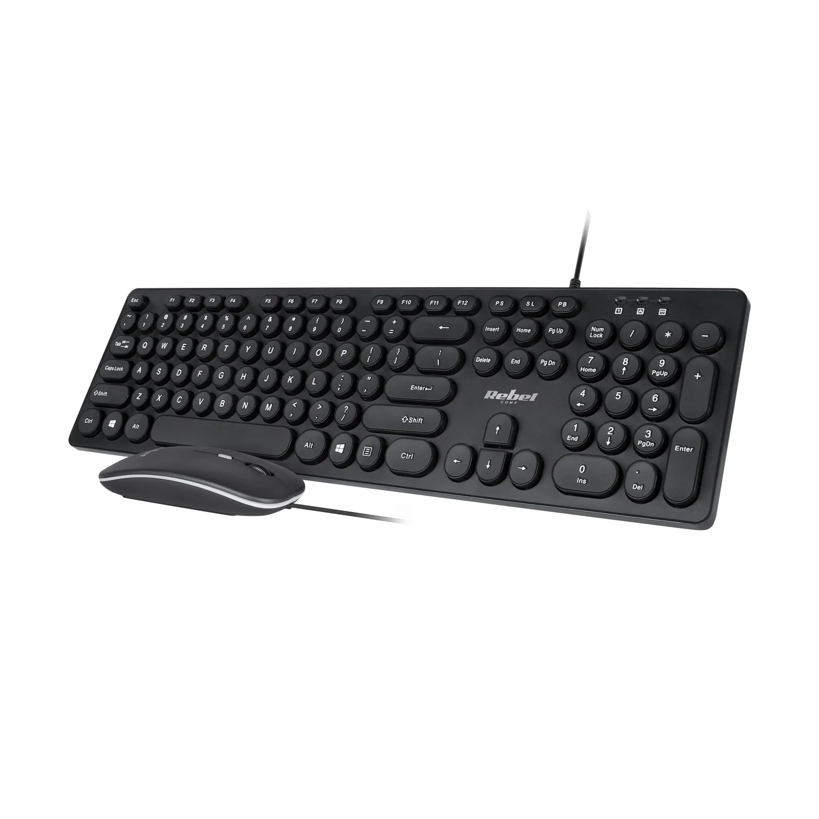 Káblová klávesnica a myš USB Rebel WDS200 L-KOM1027 detail 4