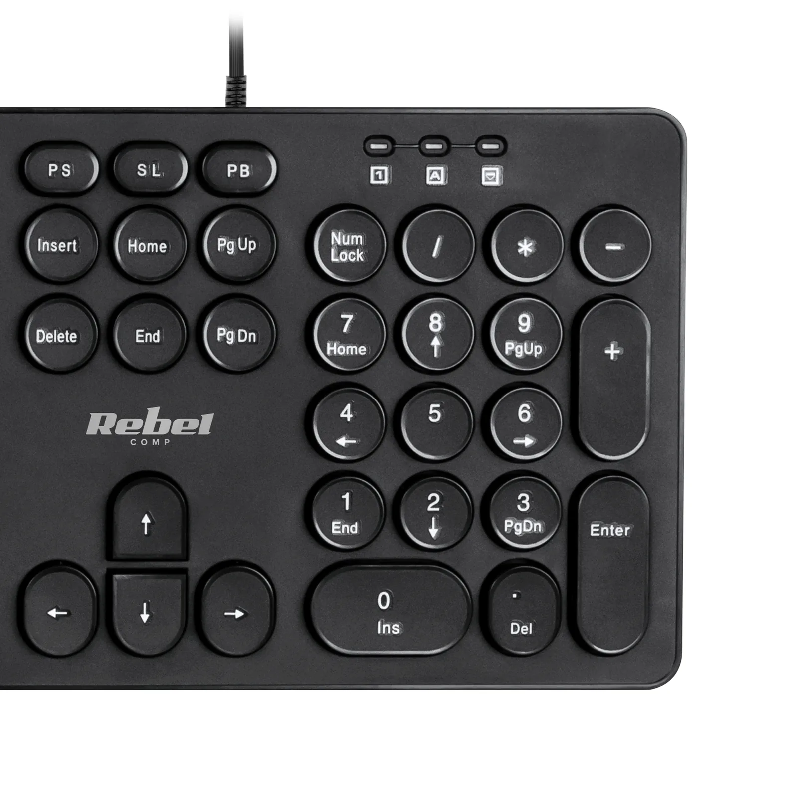 Drôtová membránová klávesnica USB Rebel WDK100 L-KOM1029 detail 3