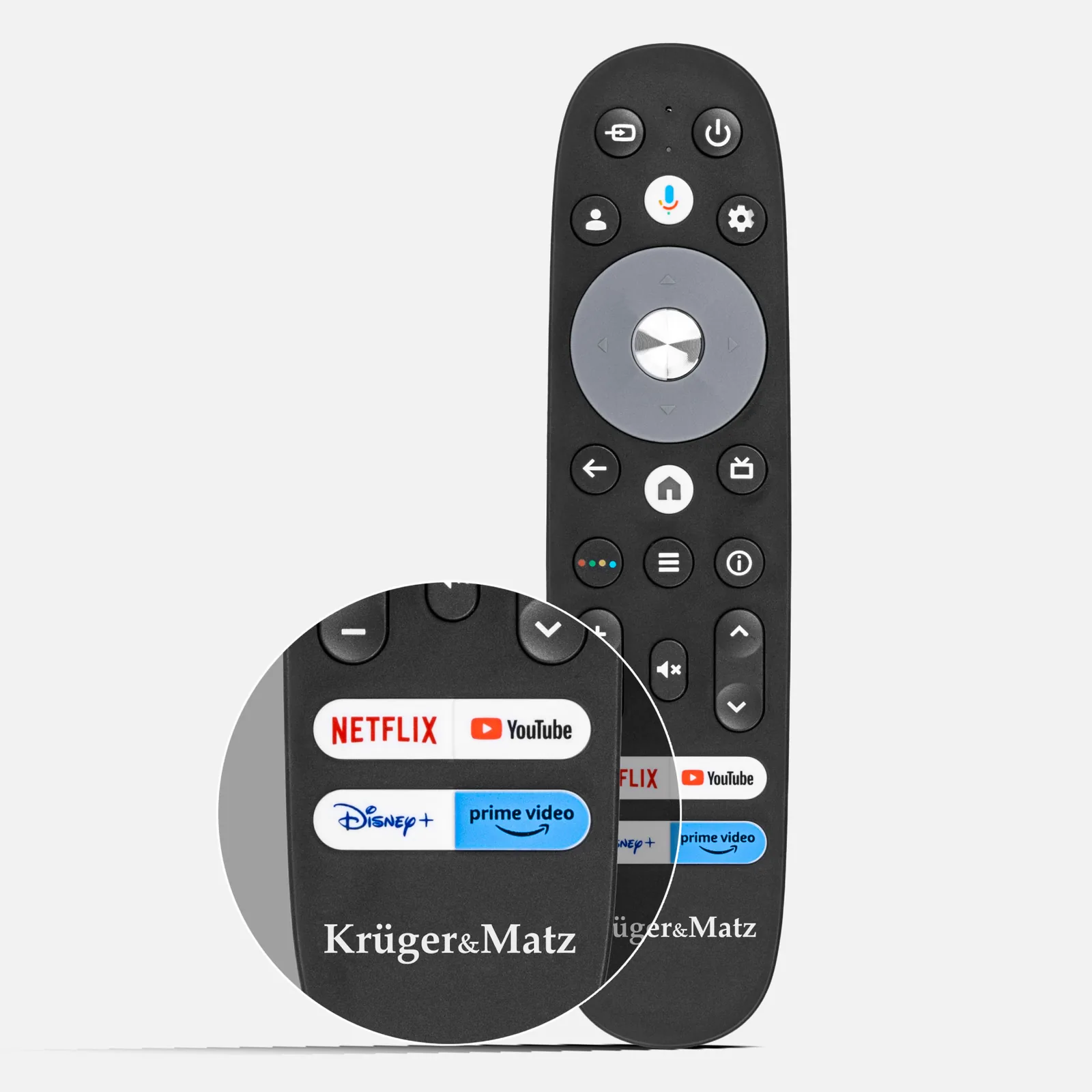 Diaľkový ovládač pre televízory Krüger&Matz s Google TV L-PIL0372