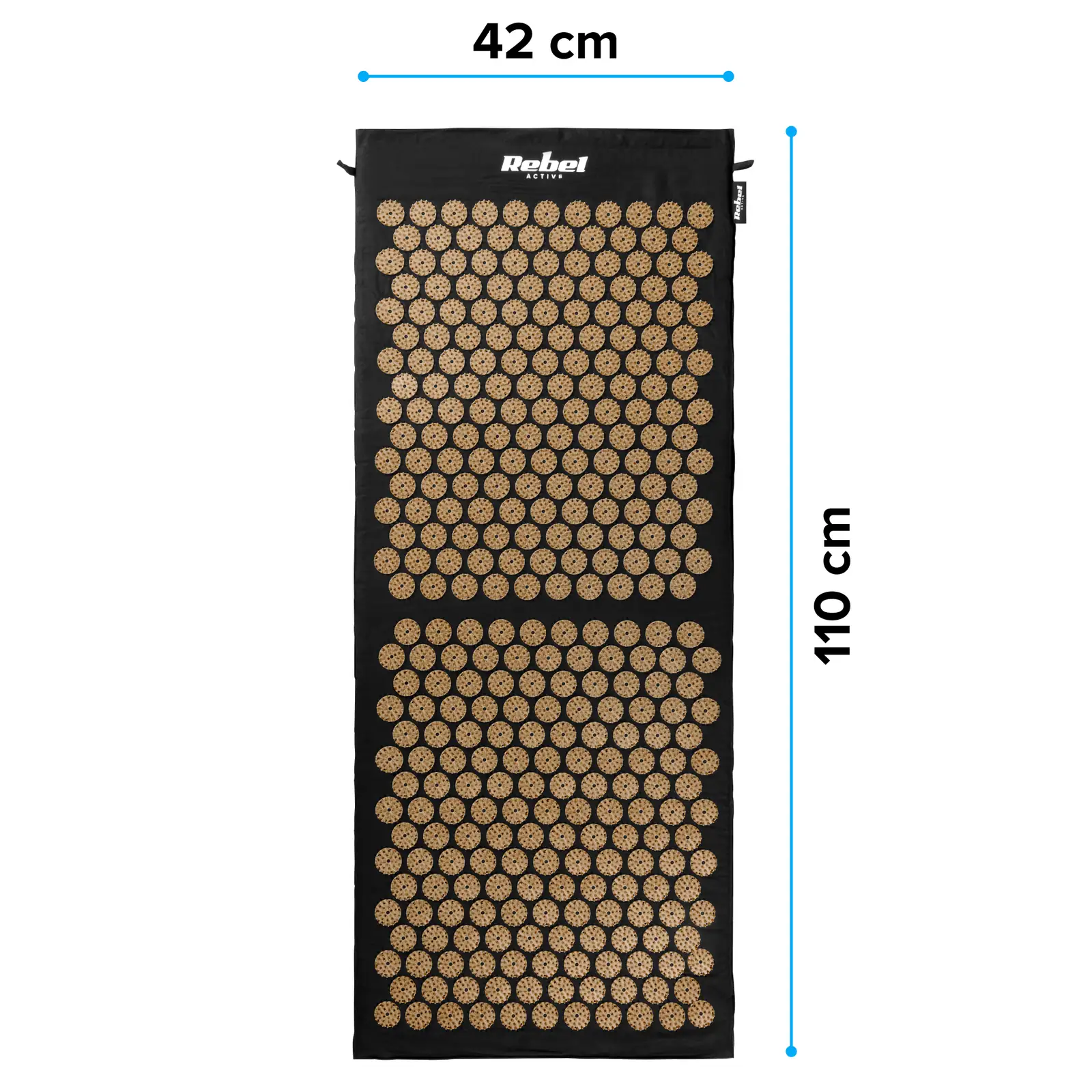 Akupresúrna podložka s vankúšom XL 110 × 42 cm Rebel Active L-RBA-6012-GL detail 5