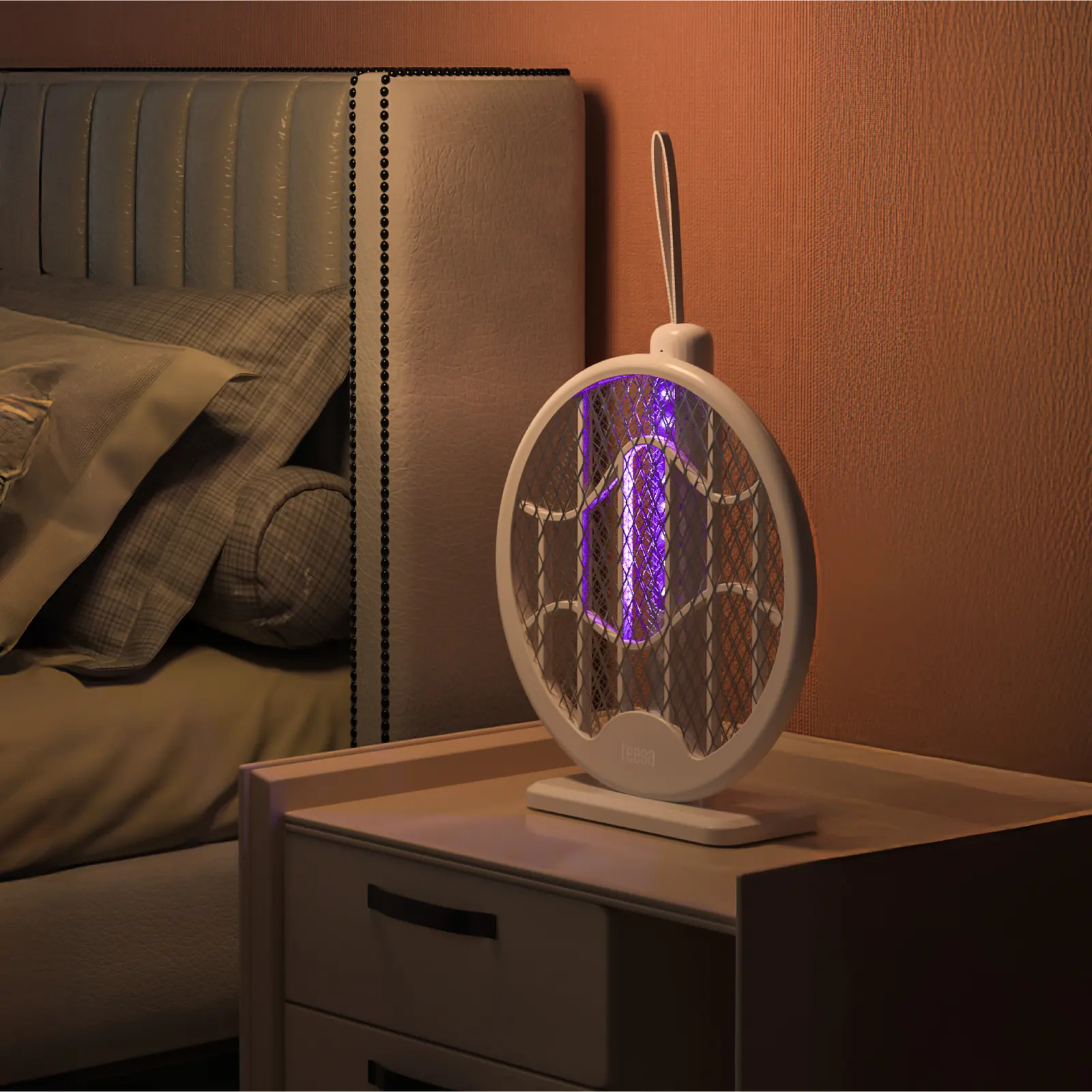 Elektrická plácačka na hmyz 3v1 s UV lampou Teesa L-TSA0215 detail 3