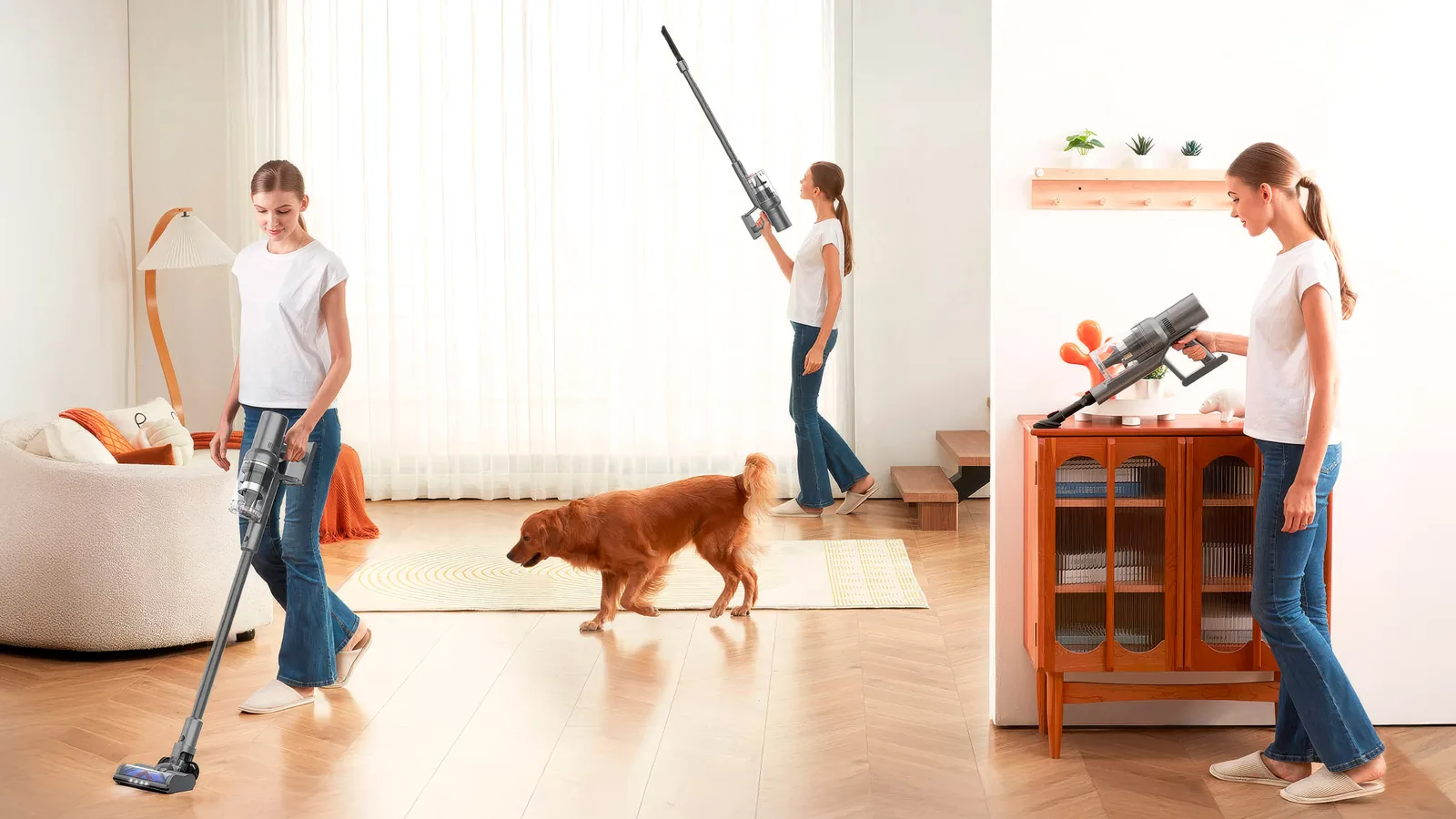 Aku tyčový vysávač 2v1 Teesa Sweeper 9000 L-TSA5055 detail 5
