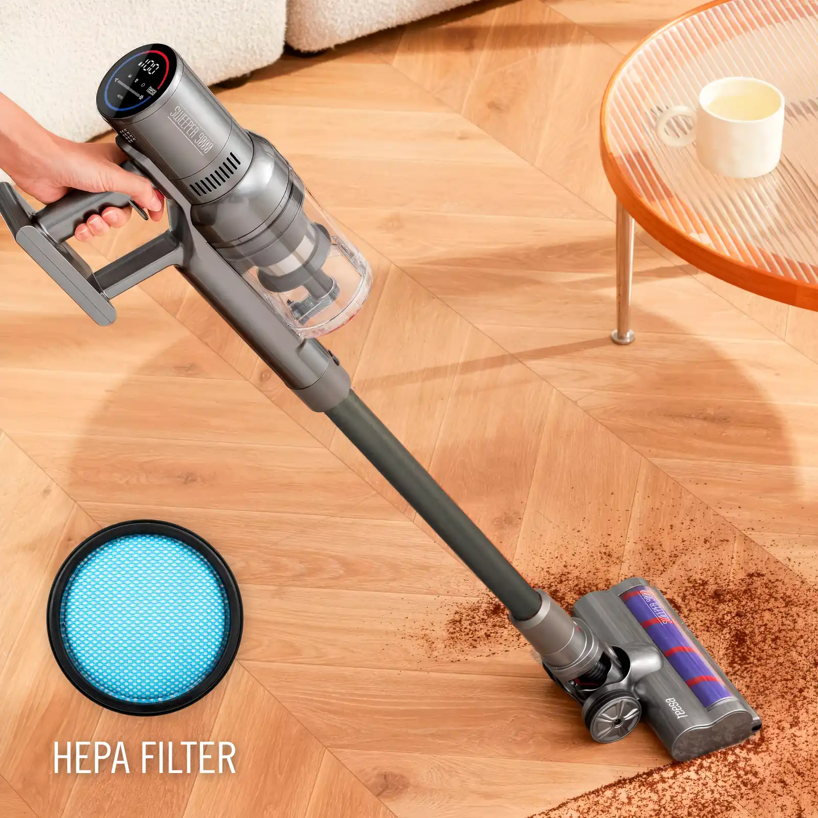 Aku tyčový vysávač 2v1 Teesa Sweeper 9000 L-TSA5055 detail 9