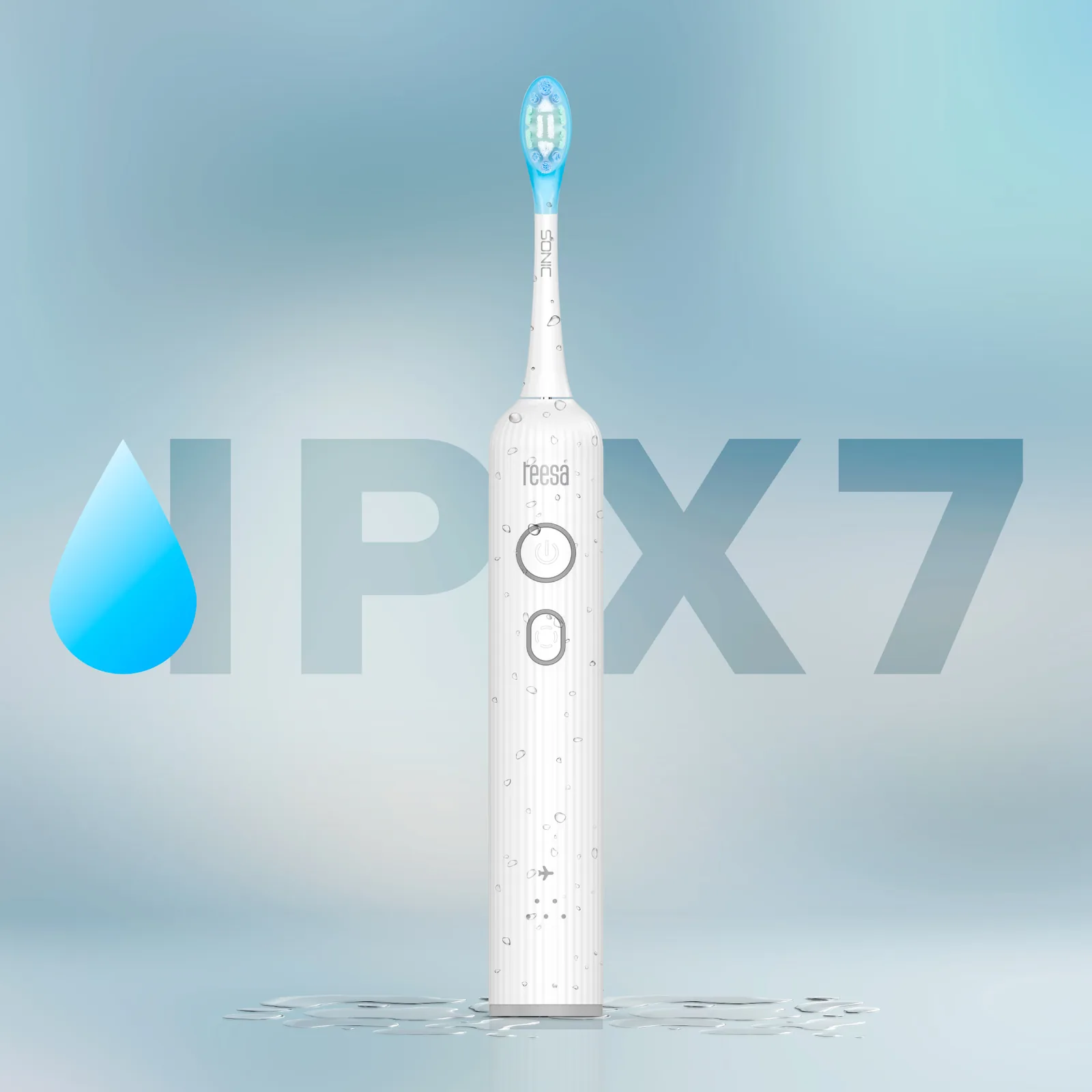 Sonická zubná kefka Teesa Sonic Elite čierna L-TSA8082-B detail 7