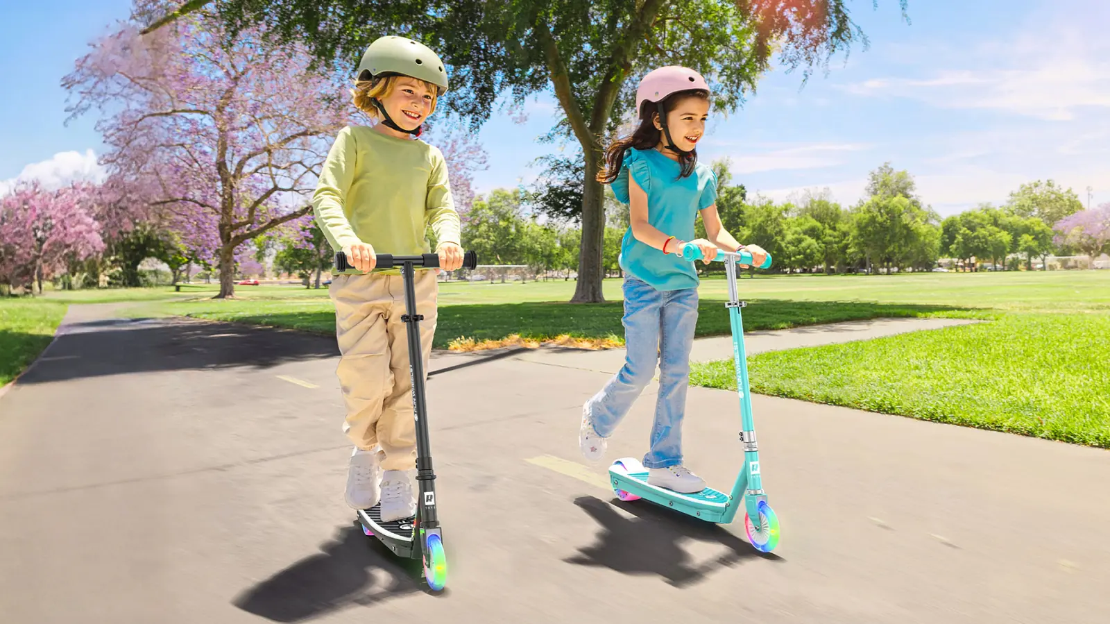 Detská elektrická kolobežka Rebel Fun Wheels Light čierna L-ZAB0033