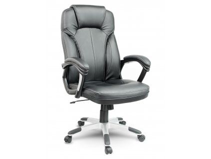 Kožené kancelárske kreslo EG-222 čierne