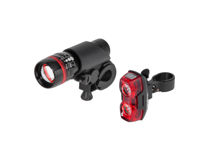 Sada LED svetiel na bicykel Rebel URZ0910, predné a zadné L-URZ0910