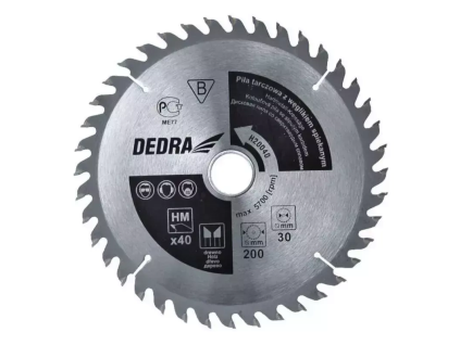 Pílový kotúč na drevo 130 mm, 14 zubov, otvor 20 mm, karbidový DED-H13014