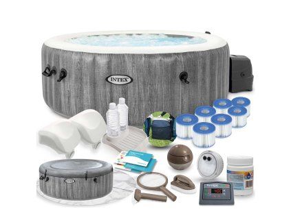 Nafukovacie SPA s hydromasážou pre 4 osoby set INTEX 28440
