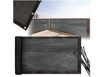 Balkónový kryt LUARO maskovacia rohož tieniaca sieť na balkón terasu 150g/m2 105x700cm UV + Tritics