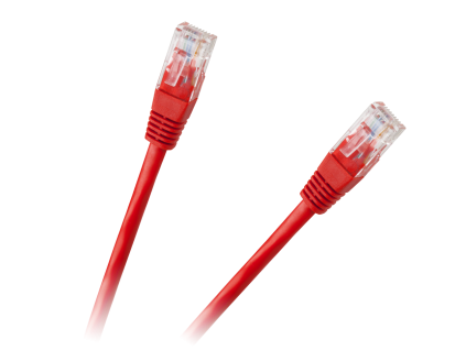 UTP patch kábel RJ45 3 m, červený, Cat 6e, CCA L-KPO2778B-3-0