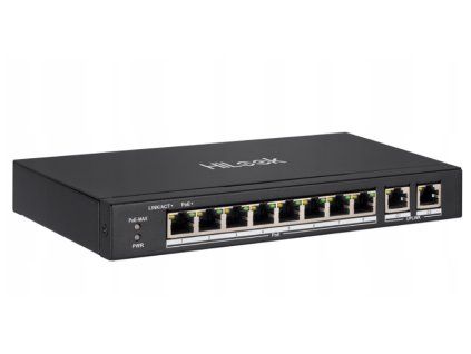 SW-10-POE - PoE prepínač 8+2, 8x PoE, 60W - Hilook od Hikvision