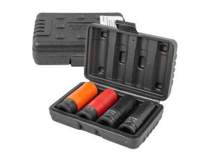 Sada tenkostenných rázových nasadiek 1/2" na alu disky 17/19 mm Rockforce FS-25926