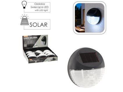 Solárne nástenné svietidlo LED 11,3 x 11,3 x 4,5 cm CH-SOL0694
