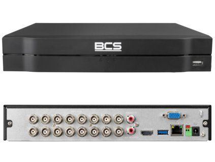 BCS-L-XVR1601-4KE(5) - 16-kanálový 5v1 rekordér, až do 8Mpx, 1x HDD, Ai - BCS LINE
